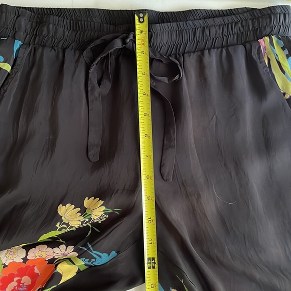 JOHNNY WAS black with floral sheer pants in size S, NWT - Picture 6 of 11